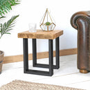 Rustic Side Table | Square