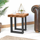 Rustic Side Table | Square