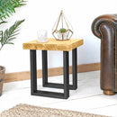 Rustic Side Table | Square
