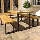 Rustic Garden Bench | Square