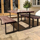 Rustic Garden Furniture Set | Square