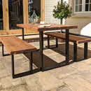 Rustic Garden Furniture Set | Square