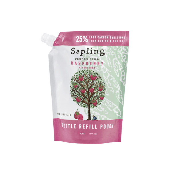 Sapling Raspberry + Hibiscus Vodka 70cl REFILL