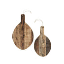 Recycled Wooden Trays - Round | Set of 2