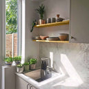 Rustic Thin Floating Shelf | 22cm Depth