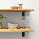 Rustic Thin Metal Bracket Shelf | 30cm Depth
