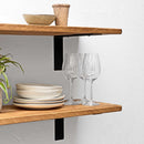 Rustic Thin Metal Bracket Shelf | 30cm Depth