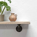 Thin Wooden Shelf - Industrial Pipe Brackets | 15cm Depth