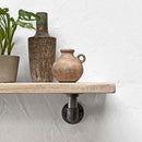 Thin Wooden Shelf - Industrial Pipe Bracket | 22cm Depth