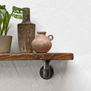 Thin Wooden Shelf - Industrial Pipe Bracket | 22cm Depth