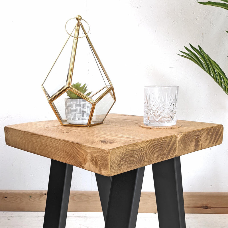Rustic Side Table | Trapezium