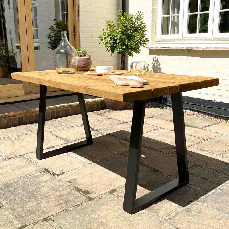 Rustic Garden Table | Trapezium