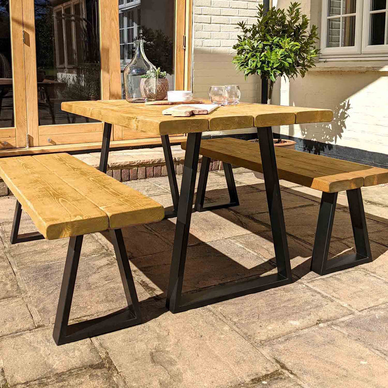 Rustic Garden Table | Trapezium