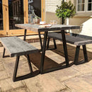 Rustic Garden Bench | Trapezium