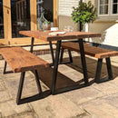 Rustic Garden Furniture Set | Trapezium