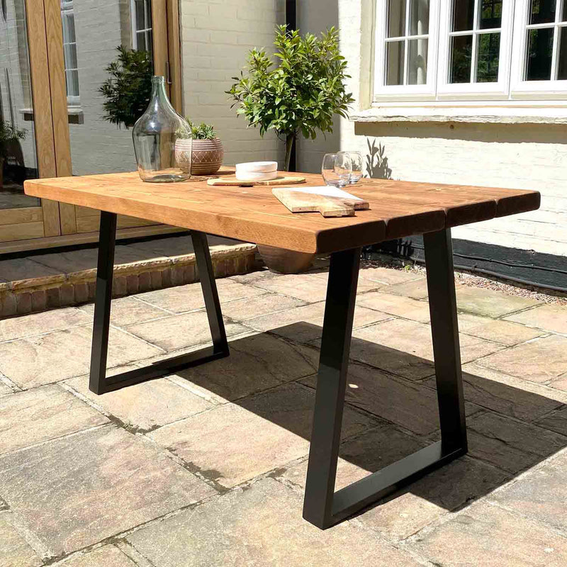Rustic Garden Table | Trapezium