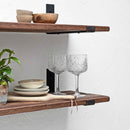 Rustic Inverted Metal Bracket Thin Shelf | 30cm Depth