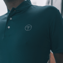 Collarless Teal Polo Innovator