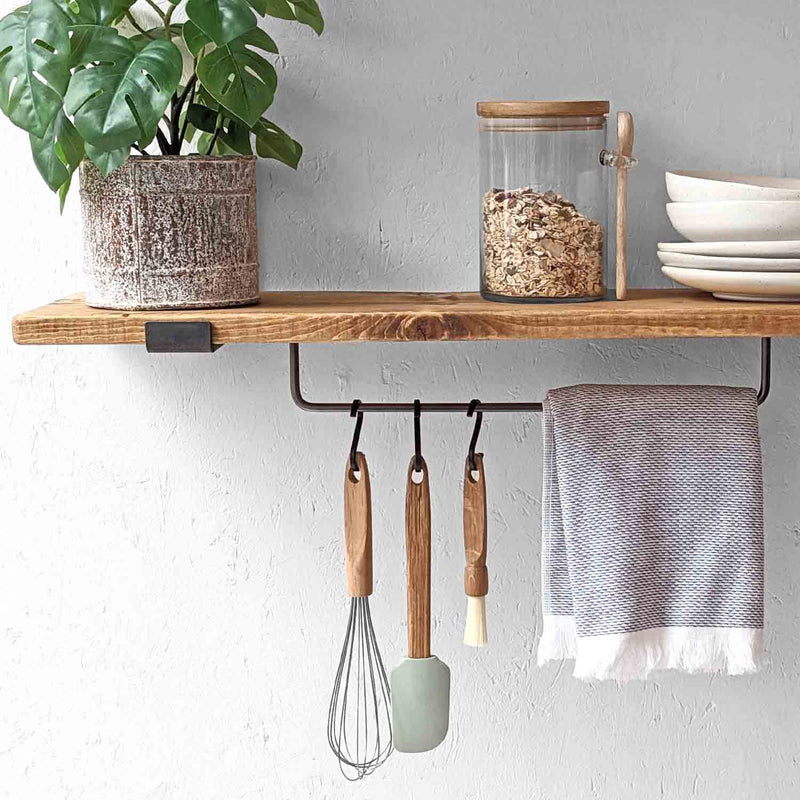 Metal Hanging Rail | Black