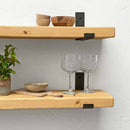 Rustic Inverted Metal Bracket Shelf | 22cm Depth