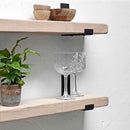 Rustic Inverted Metal Bracket Shelf | 15cm Depth