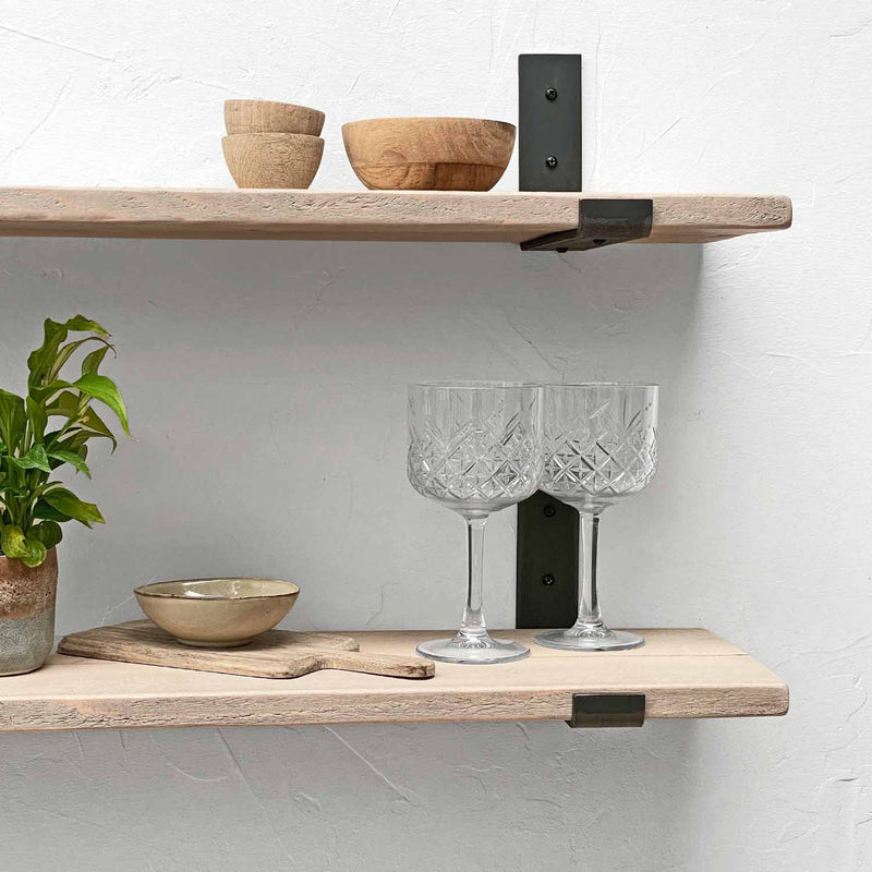 Shabby Chic Thin Inverted Bracket Shelf | 22cm Depth