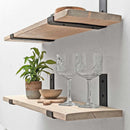 Shabby Chic Thin Inverted Bracket Shelf | 22cm Depth