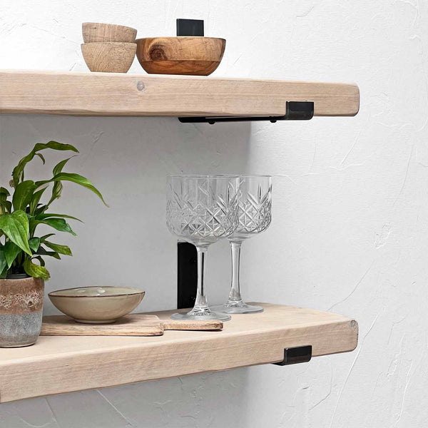 Shabby Chic Inverted Bracket Shelf | 22cm Depth