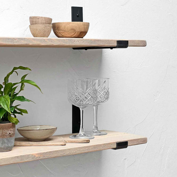 Shabby Chic Thin Inverted Bracket Shelf | 22cm Depth