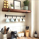 Rustic Inverted Metal Bracket Shelf | 15cm Depth