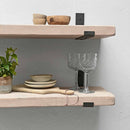 Rustic Inverted Metal Bracket Shelf | 30cm Depth