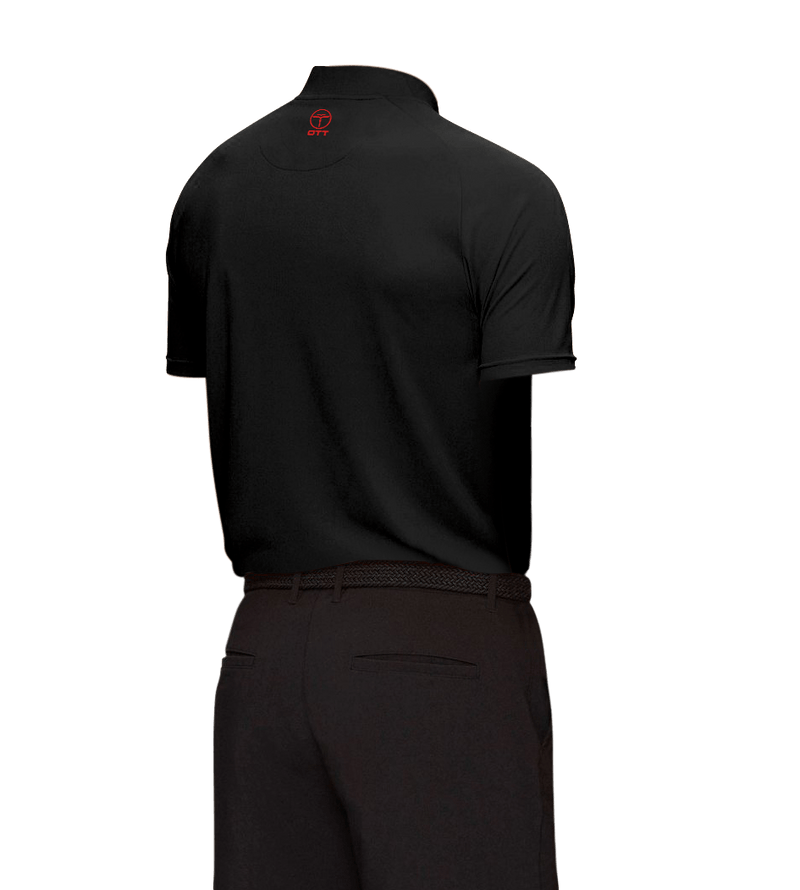 Collarless Black Polo Innovator