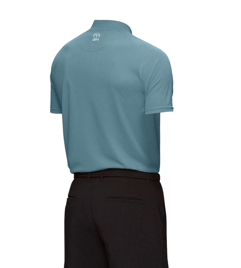 Collarless Teal Polo Innovator
