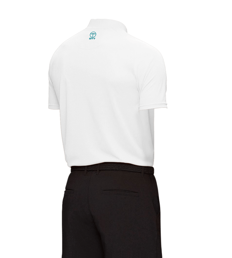 Collarless White Polo Innovator