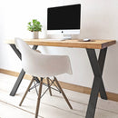 Rustic Office Desk | X-Frame
