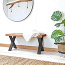 Rustic Bench | X-Frame