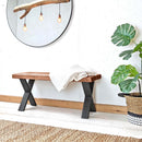 Rustic Bench | X-Frame