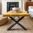 Rustic Coffee Table | X Frame