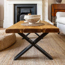 Rustic Coffee Table | X Frame