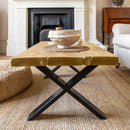 Rustic Coffee Table | X Frame
