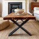 Rustic Coffee Table | X Frame
