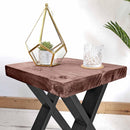 Rustic Side Table | X-Frame