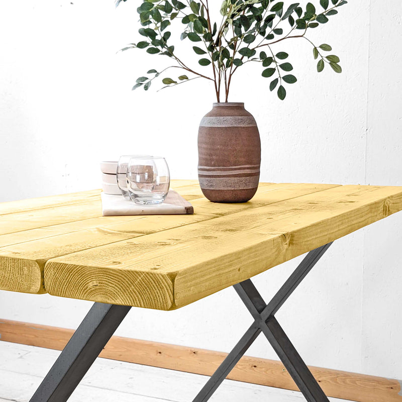 Rustic Kitchen Table | X-Frame