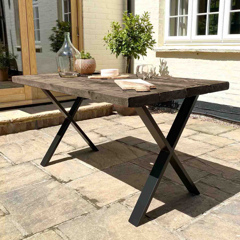 Rustic Garden Table | X Frame