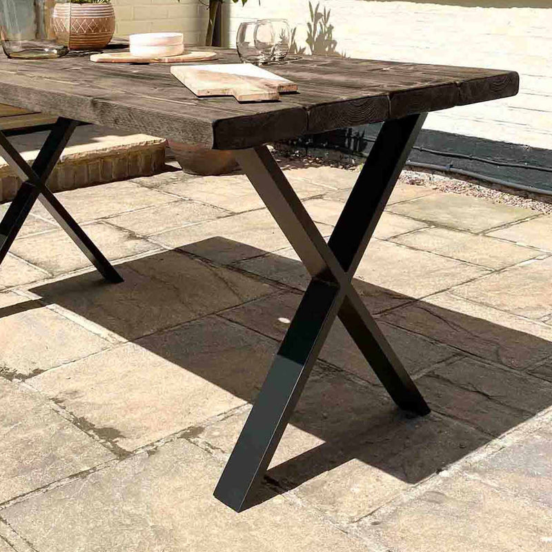 Rustic Garden Table | X Frame