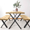 Rustic Kitchen Table | X-Frame