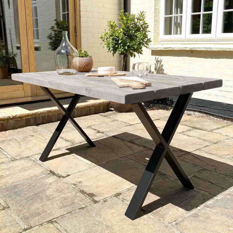 Rustic Garden Table | X Frame