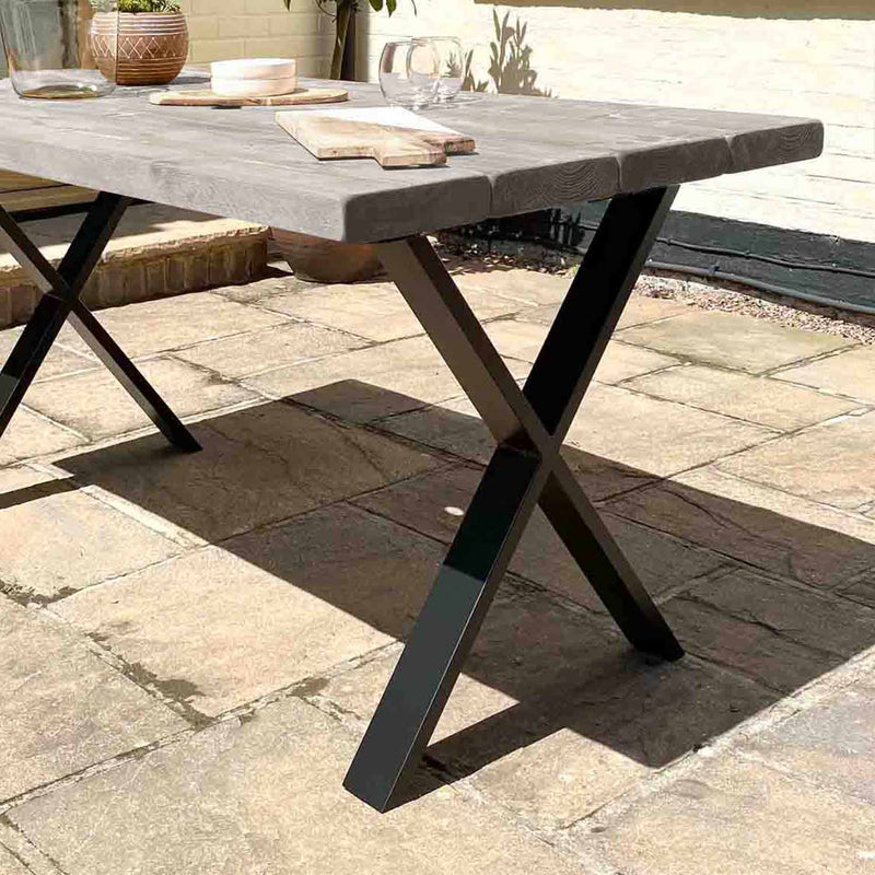 Rustic Garden Table | X Frame