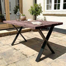 Rustic Garden Furniture Set | X Frame