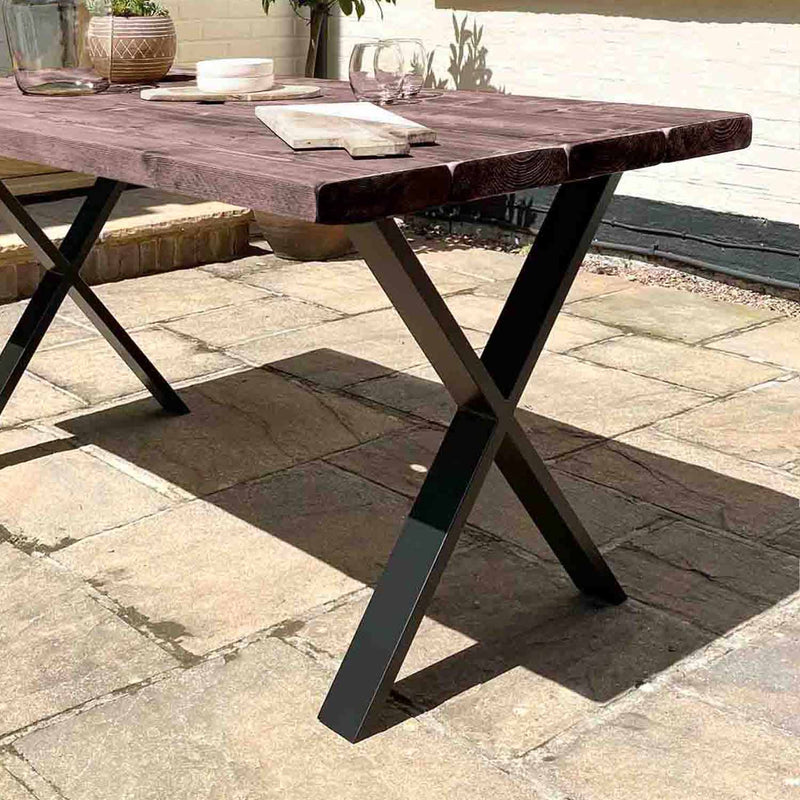 Rustic Garden Table | X Frame